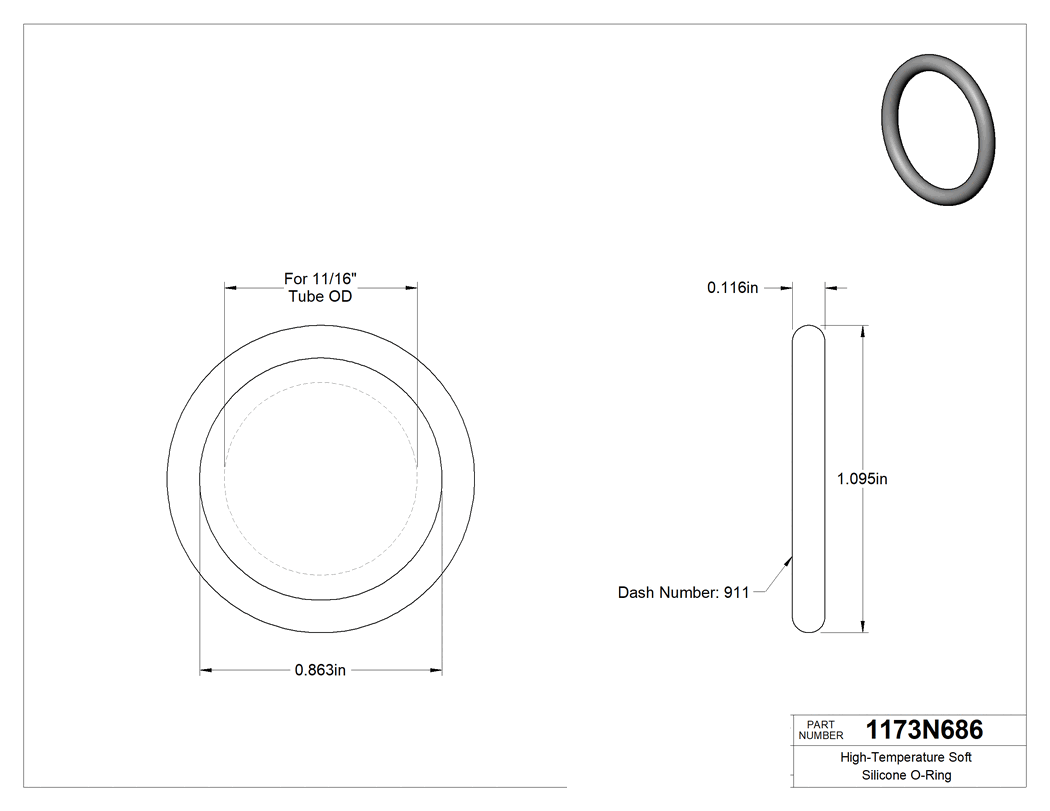 Technical drawing - 1173N686